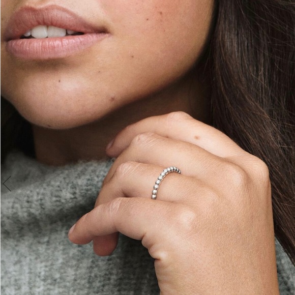 PANDORA Beaded Ring in Sterling Silver. - Picture 5 of 5